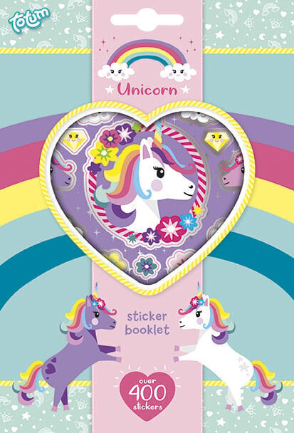 Lipdukų rinkinys Unicorn Sticker Book, 4 lipdukų lapai, 071117 kaina ir informacija | Lavinamieji žaislai | pigu.lt