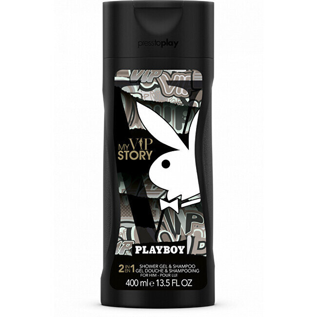 Dušo želė vyrams Playboy My VIP Story 2 In 1 Shower Gel & Shampoo, 250 ml цена и информация | Dušo želė, aliejai | pigu.lt