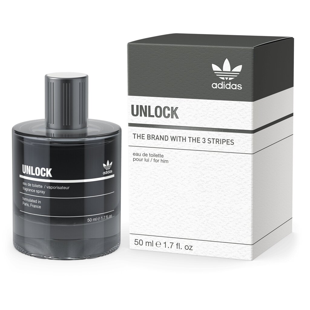 Tualetinis vanduo Adidas Unlock for Him EDT vyrams 50 ml цена и информация | Kvepalai vyrams | pigu.lt