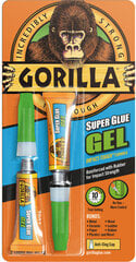 Klijai Gorilla Super Glue Gel, 2x3g kaina ir informacija | Klijai | pigu.lt