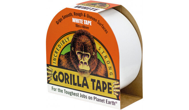 Lipni juosta Gorilla "White" 10m kaina ir informacija | Mechaniniai įrankiai | pigu.lt