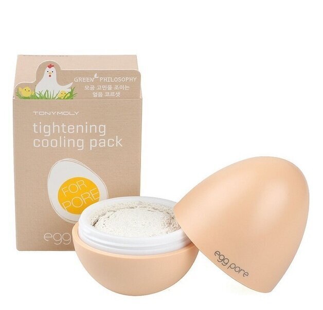 Poras sutraukianti ir vėsinanti veido kaukė Tonymoly Egg Pore Tightening Cooling Pack, 30 g цена и информация | Veido kaukės, paakių kaukės | pigu.lt