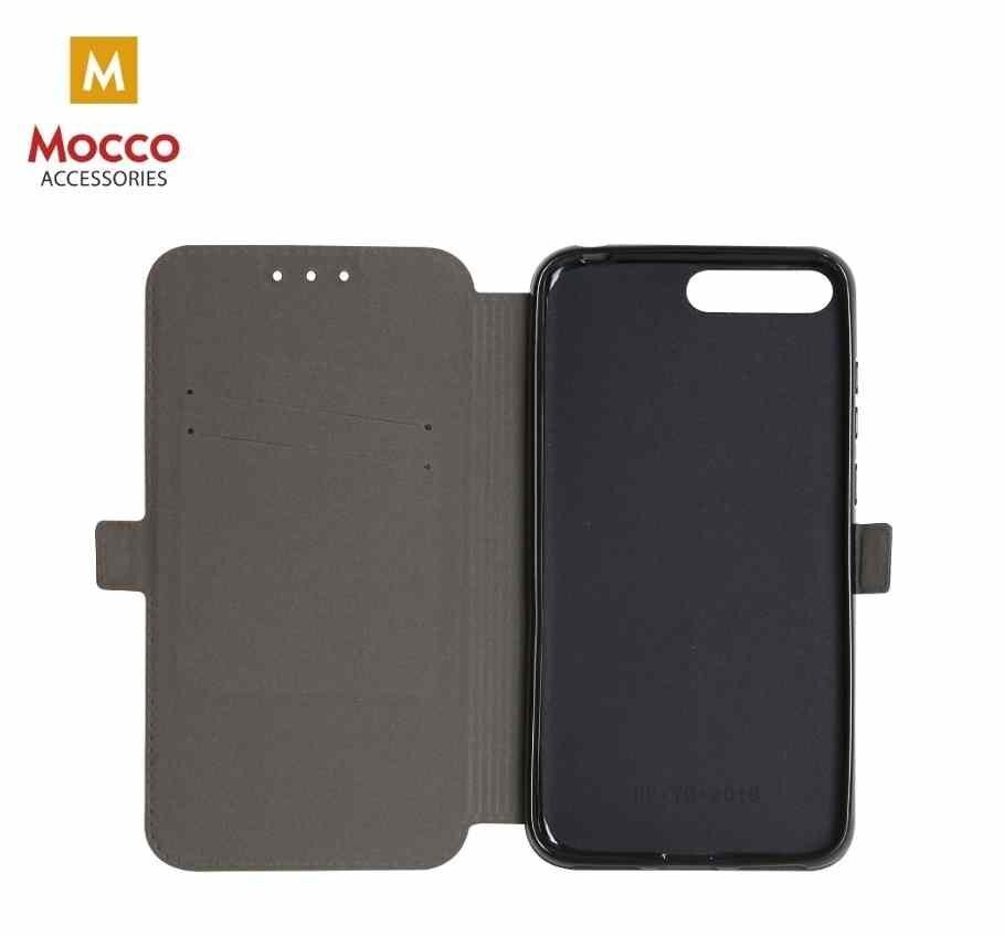 Mocco Shine Book Case For Huawei Y5 / Y5 Prime (2018) Black kaina ir informacija | Telefono dėklai | pigu.lt