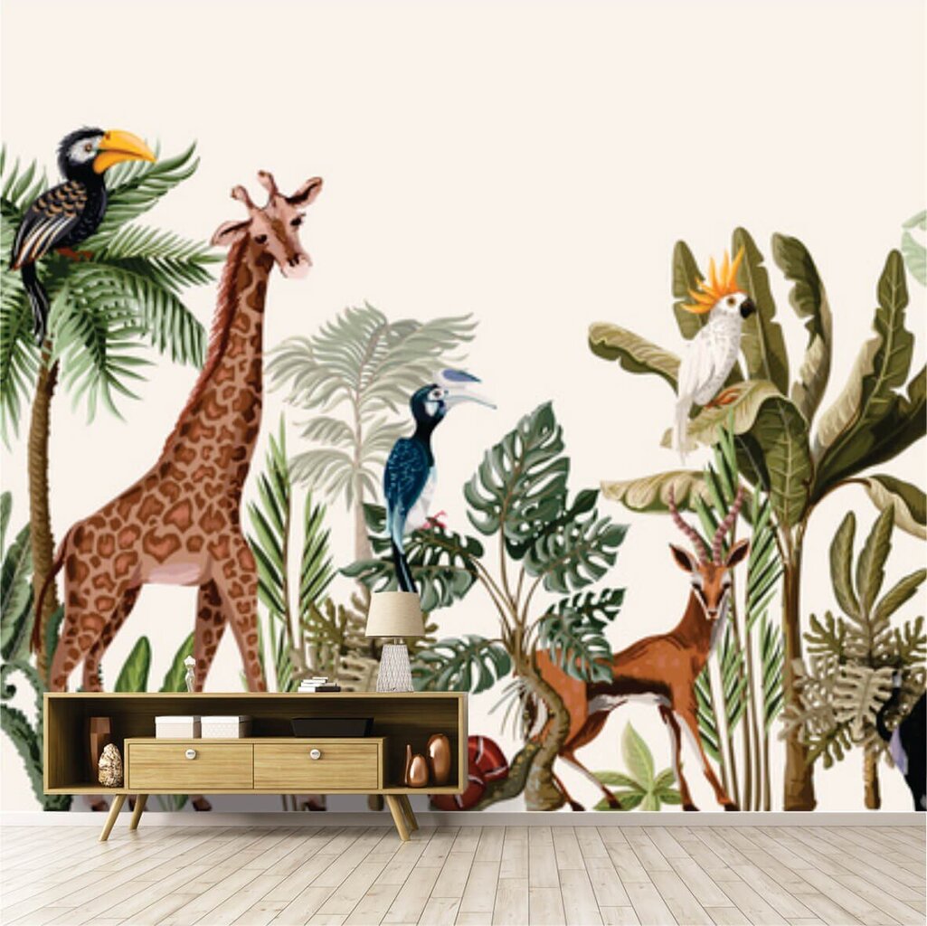 Fototapetai - Žirafa tropikuose kaina ir informacija | Fototapetai | pigu.lt