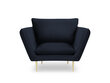 Fotelis Mazzini Sofas Verveine, tamsiai mėlynas kaina ir informacija | Svetainės foteliai | pigu.lt