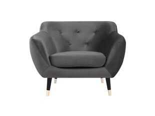 Кресло Mazzini Sofas Amelie, темно-серое/черное цена и информация | Кресла в гостиную | pigu.lt