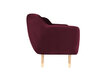 Fotelis Mazzini Sofas Amelie, tamsiai raudonas/rudas kaina ir informacija | Svetainės foteliai | pigu.lt