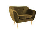 Fotelis Mazzini Sofas Amelie, geltonas/rudas