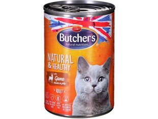 Консервы Butcher’s для кошек Natural & Healthy с олениной, 400 г цена и информация | Консервы для кошек | pigu.lt