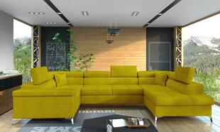 Мягкий угол NORE Thiago, желтый цена и информация | Угловые диваны | pigu.lt