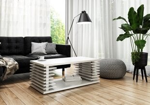 Журнальный столик ADRK Furniture Veinis, белый цена и информация | Журнальные столики | pigu.lt