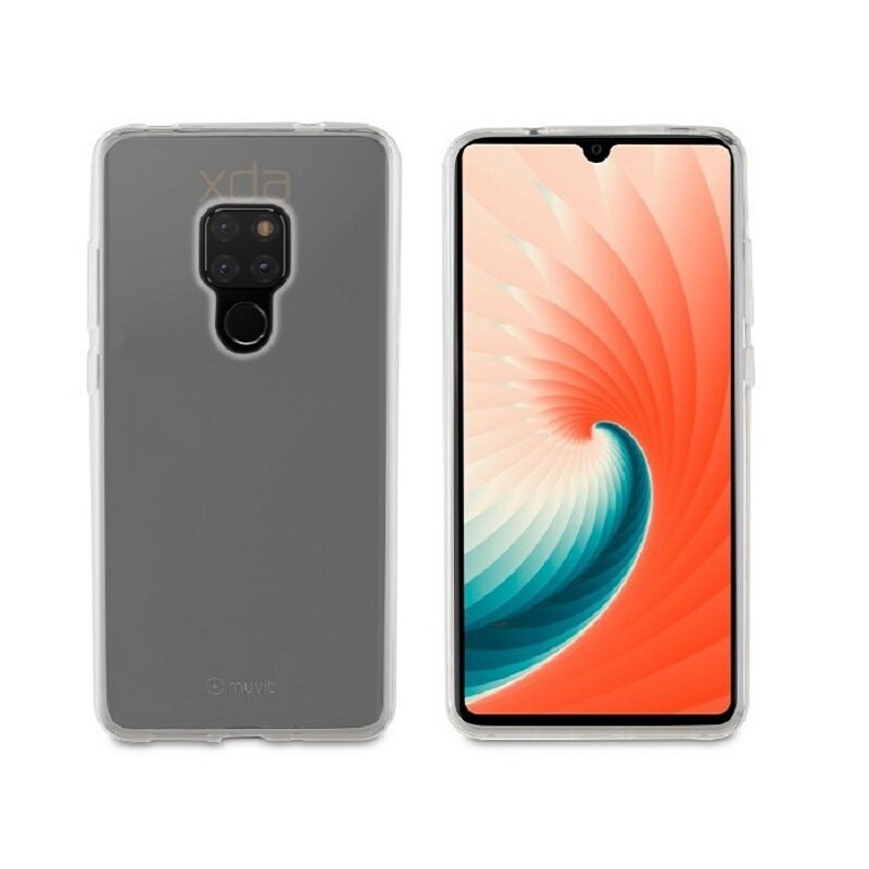 Huawei Mate 20 Crystal Soft Cover By Muvit Transparent kaina ir informacija | Telefono dėklai | pigu.lt