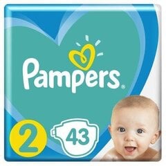 Подгузники Pampers New Baby Mini, 2 размер, 4-8 кг, 43 шт цена и информация | Подгузники | pigu.lt