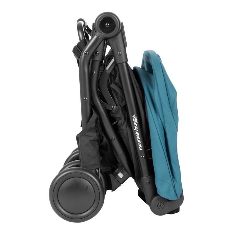 Vežimėlis skėtukas Mountain Buggy Nano ™ (2020 +), black + blue kaina ir informacija | Vežimėliai | pigu.lt