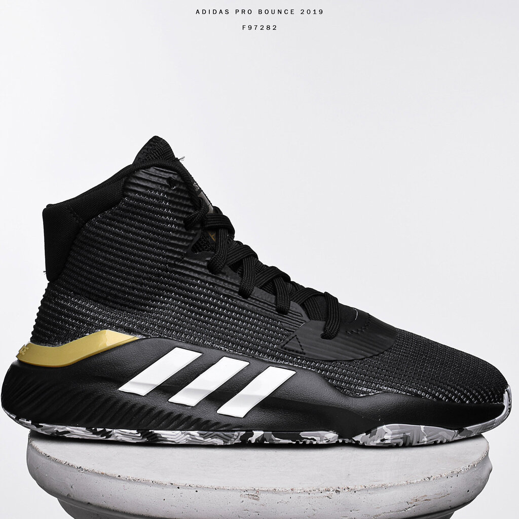 Adidas Pro Bounce 2019 Hi vyriški kedai krepšiniui, aukšti, juodos spalvos kaina ir informacija | Kedai vyrams | pigu.lt