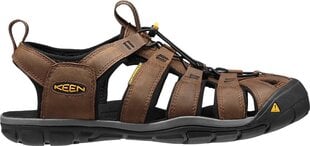 Сандалии мужские Keen Clearwater CNX Leather, коричневые цена и информация | Мужские шлепанцы, босоножки | pigu.lt