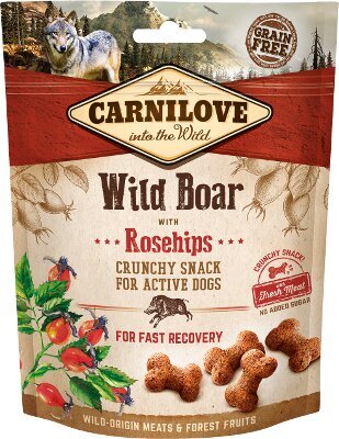 Carnilove Dog skanėstas Wild Boar with Rosehips, 200 g kaina ir informacija | Skanėstai šunims | pigu.lt