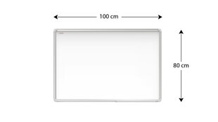 Magnetinė lenta Allboards, 100x80 cm цена и информация | Канцелярские товары | pigu.lt