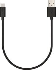 Kabel USB Veho USB-A - USB-C 0.2 m Czarny (VCL-002-C-20CM) kaina ir informacija | Laidai telefonams | pigu.lt