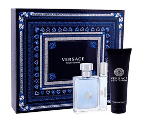 Rinkinys Versace Pour Homme: EDT vyrams 100 ml + EDT vyrams 10 ml + dušo želė 150 ml kaina ir informacija | Kvepalai vyrams | pigu.lt