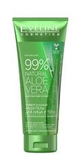 Увлажняющий гель для лица и тела Eveline Cosmetics 99% Natural Aloe Vera, 250 мл цена и информация | Кремы, лосьоны для тела | pigu.lt