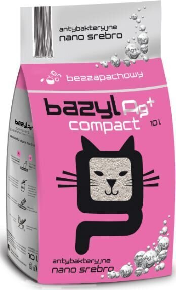 Bentonitinis sulimpantis kačių kraikas Bazyl, Ag+, 5 l kaina ir informacija | Kraikas katėms | pigu.lt