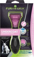 Расческа FURminator для мелких животных Undercoat DeSheeding Tool, 1 шт, розовая цена и информация | Средства по уходу за животными | pigu.lt