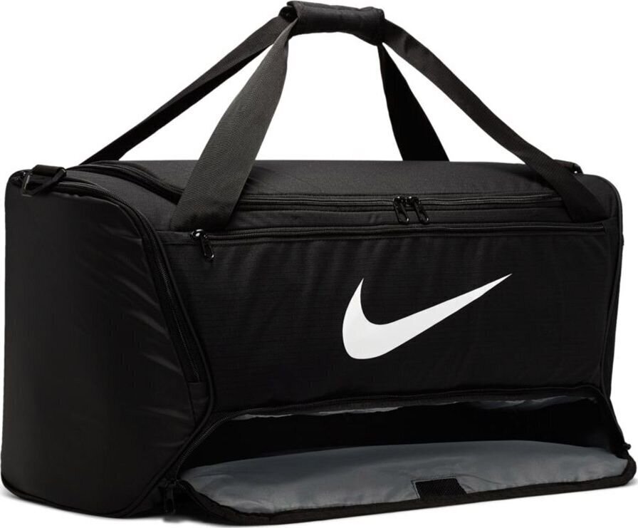 Nike sportinis krepšys BRASILIA M DUFF - 9.0 (60L), juodas цена и информация | Moteriškos rankinės | pigu.lt