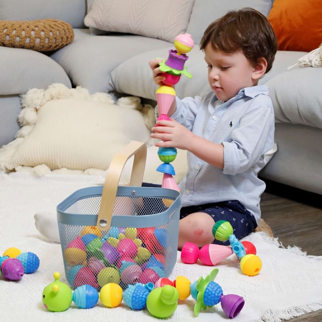 Rutuliukų ir blokų rinkinys Trefl Lalaboom 61080 36 el. цена и информация | Žaislai kūdikiams | pigu.lt