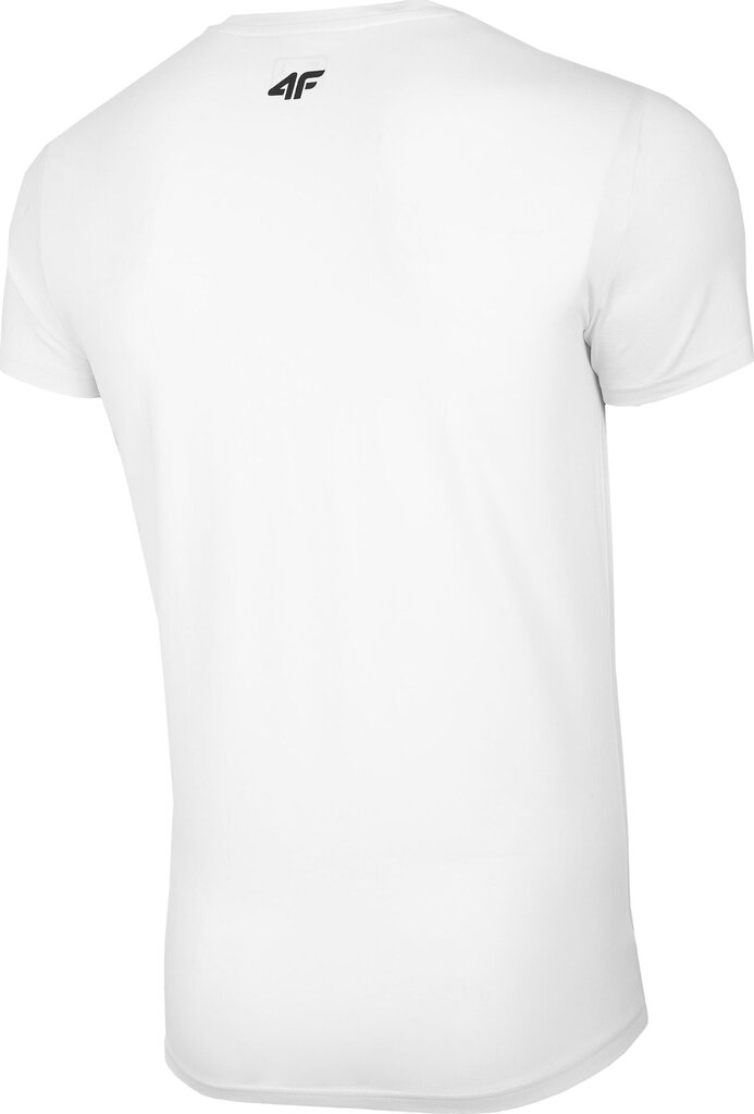 Marškinėliai vyrams 4f NOSH4TSM005, balti kaina ir informacija | Vyriški marškinėliai | pigu.lt