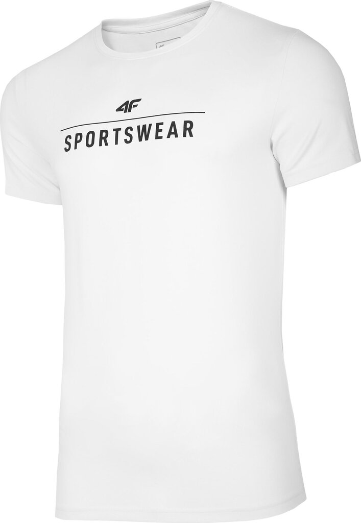 Marškinėliai vyrams 4f NOSH4TSM005, balti kaina ir informacija | Vyriški marškinėliai | pigu.lt