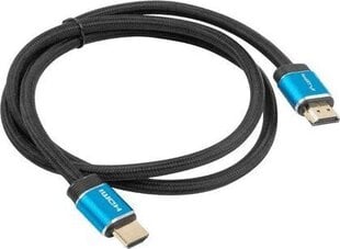 Lanberg CA-HDMI-P20CU-0010-BK, 1 м цена и информация | Кабели и провода | pigu.lt