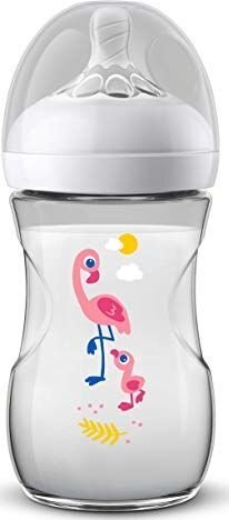Buteliukas Philips Natural Flamingas SCF070/21, 260ml kaina ir informacija | Buteliukai kūdikiams ir jų priedai | pigu.lt