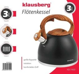 Klausberg virdulys, 3 L kaina ir informacija | Kavinukai, virduliai | pigu.lt