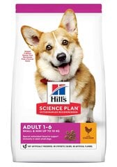 Hill's Science Plan Adult Small & Mini ėdalas šunims su vištiena, 1,5 kg kaina ir informacija | Sausas maistas šunims | pigu.lt