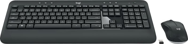 Belaidė klaviatūra Logitech MK540, juoda kaina ir informacija | Klaviatūros | pigu.lt