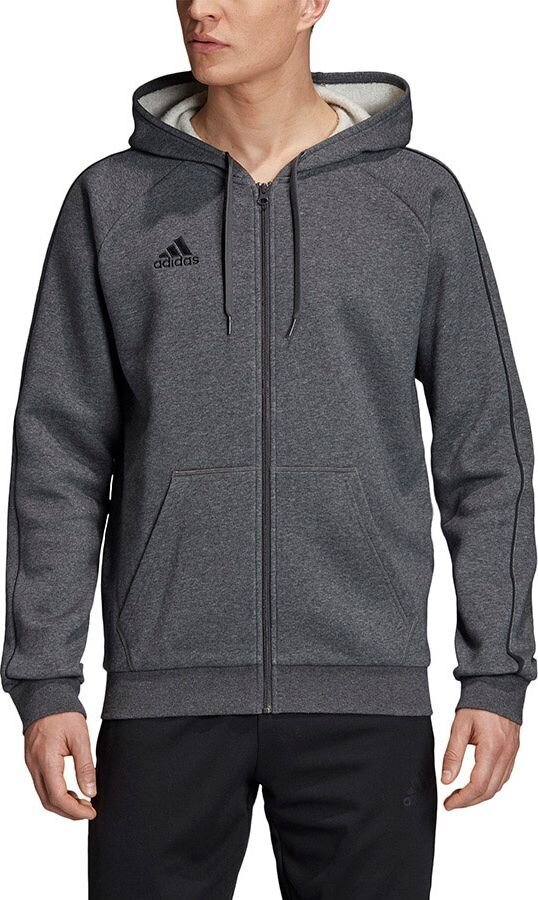 Džemperis vyrams Adidas Core 18 Fz Hoody, pilkas kaina ir informacija | Džemperiai vyrams | pigu.lt