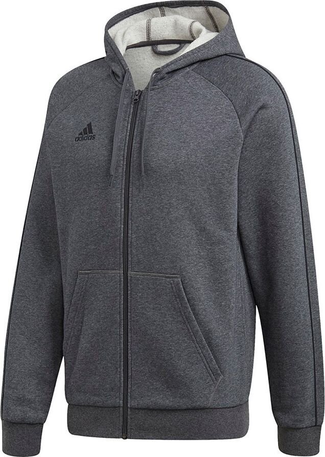Džemperis vyrams Adidas Core 18 Fz Hoody, pilkas kaina ir informacija | Džemperiai vyrams | pigu.lt
