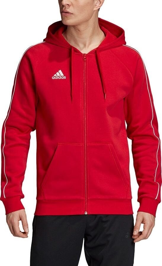 Džemperis vyrams Adidas Core 18 Fz FT8071, raudonas kaina ir informacija | Džemperiai vyrams | pigu.lt