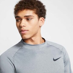 Спортивная футболка мужская Nike Pro Top LS Tight Mock M BV5592-085, серая цена и информация | Мужская спортивная одежда | pigu.lt