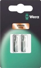 Vera bit krzyżowy phillips Ph3 x 25 mm 851/1 z blister (W05073306001) kaina ir informacija | Mechaniniai įrankiai | pigu.lt