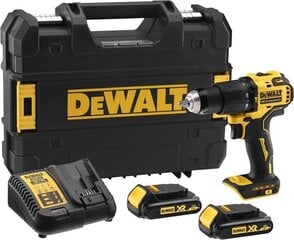 Akumuliatorinis smūginis suktuvas - gręžtuvas Dewalt DW DCD709S2T kaina ir informacija | Suktuvai, gręžtuvai | pigu.lt