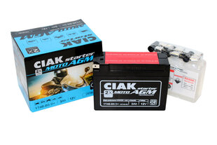 Аккумулятор CIAK YT4B-BS 3Ah 12V цена и информация | Мото аккумуляторы | pigu.lt