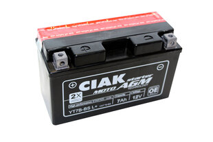 Аккумулятор CIAK YT7B-BS 7Ah 12V цена и информация | Мото аккумуляторы | pigu.lt