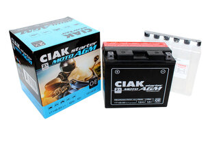 Аккумулятор CIAK YT14B-BS 12Ah 12V цена и информация | Мото аккумуляторы | pigu.lt