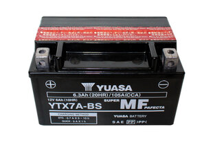 Аккумулятор для мотоцикла Yuasa 12V 6Ah YTX7A-BS цена и информация | Мото аккумуляторы | pigu.lt