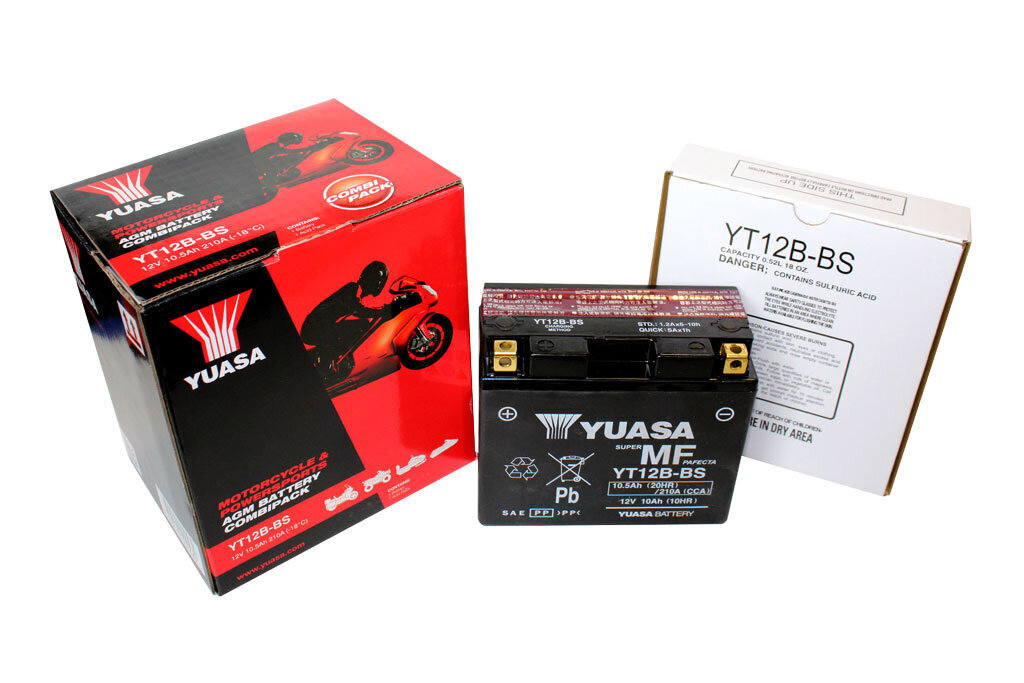 Akumuliatorius motociklui Yuasa 12V 10Ah YT12 B-BS kaina ir informacija | Moto akumuliatoriai | pigu.lt