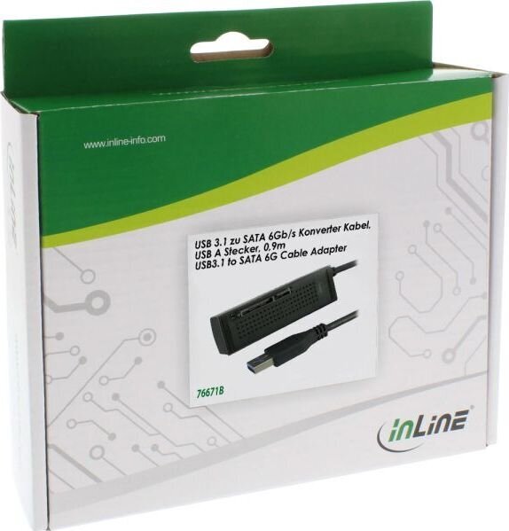 InLine 76671B kaina ir informacija | Adapteriai, USB šakotuvai | pigu.lt