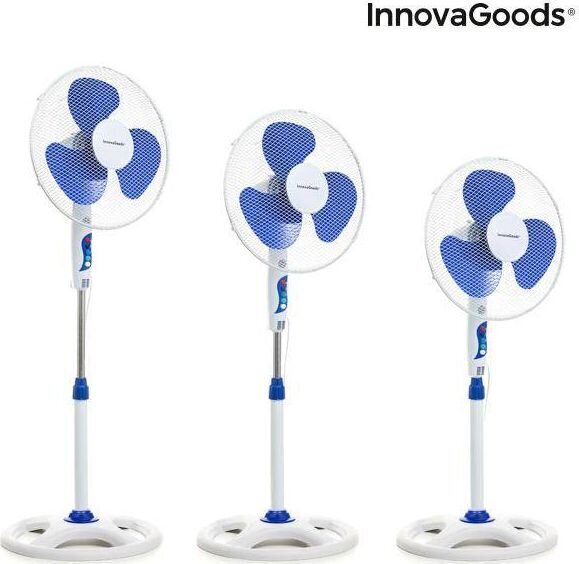 Pastatomas ventiliatorius InnovaGoods, baltas kaina ir informacija | Ventiliatoriai | pigu.lt