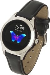 Garett Women Naomi Black Leather цена и информация | Смарт-часы (smartwatch) | pigu.lt